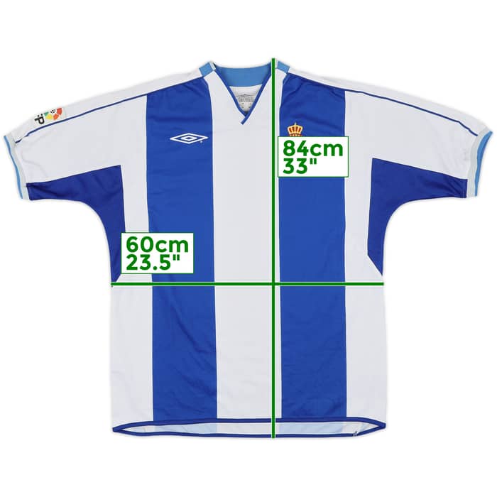 2002-03 Espanyol Home Shirt - 8/10 - (L)