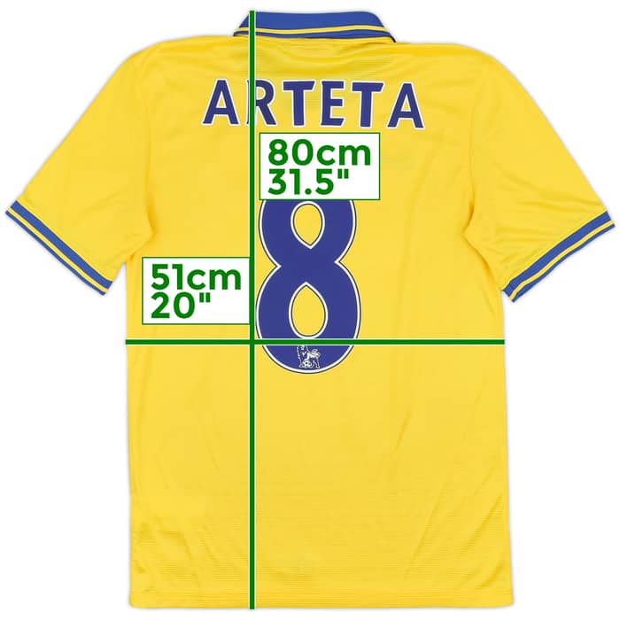 2013-14 Arsenal Away Shirt Arteta #8 - 8/10 - (S)