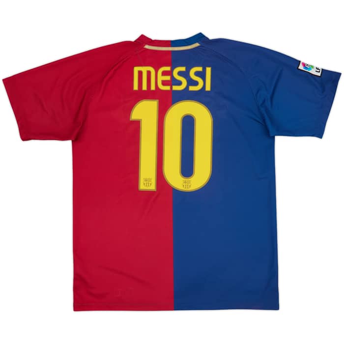 2008-09 Barcelona Home Shirt Messi #10 - 7/10 - (L)