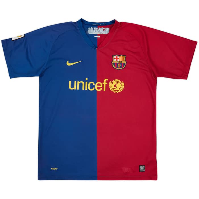 2008-09 Barcelona Home Shirt Messi #10 - 7/10 - (L)