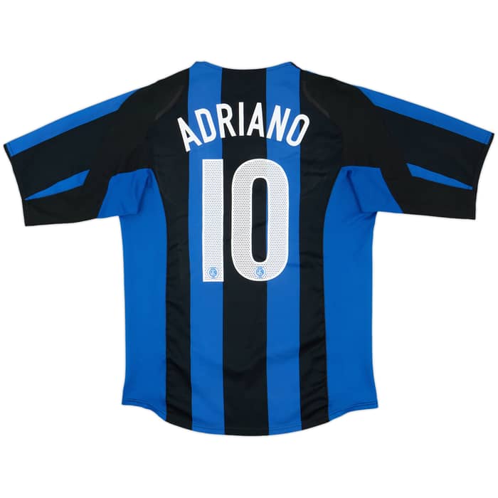 2004-05 Inter Milan Home Shirt Adriano #10 - 6/10 - (M)