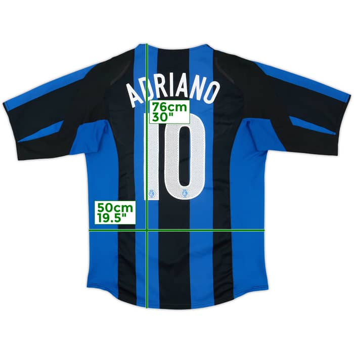 2004-05 Inter Milan Home Shirt Adriano #10 - 6/10 - (M)