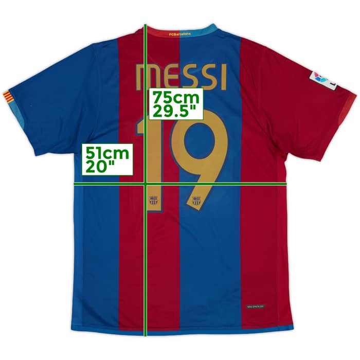 2006-07 Barcelona Home Shirt Messi #19 - 8/10 - (M)