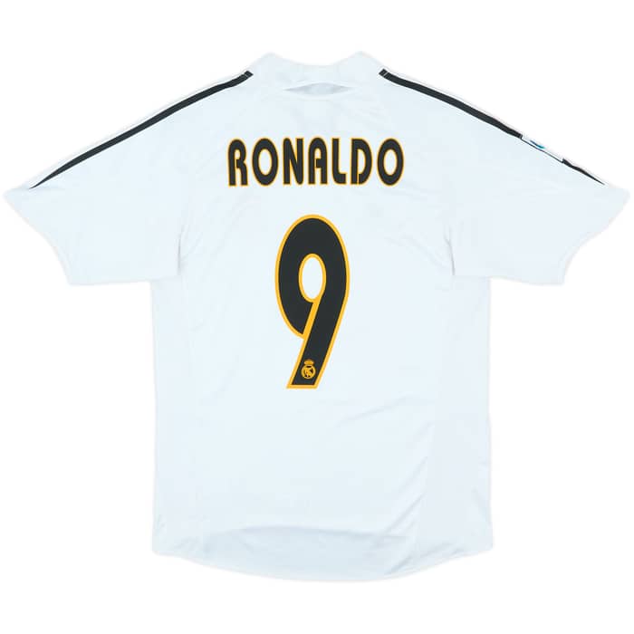 2004-05 Real Madrid Home Shirt Ronaldo #9 - 7/10 - (S)
