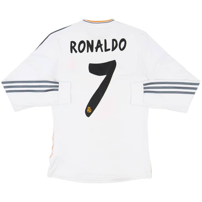 2013-14 Real Madrid Home L/S Shirt Ronaldo #7 - 6/10 - (S)