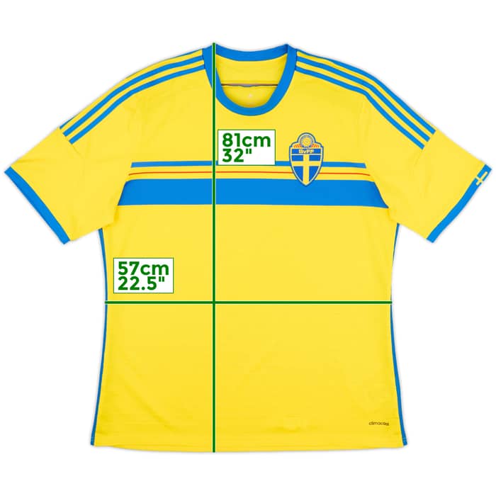 2014-15 Sweden Home Shirt - 8/10 - (XL)