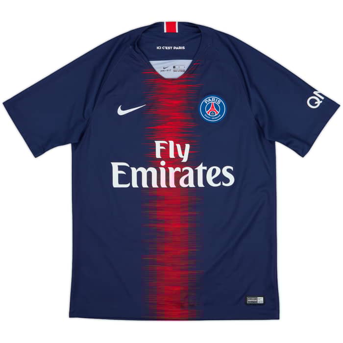 2018-19 Paris Saint-Germain Home Shirt Mbappe #7 - 8/10 - (M)