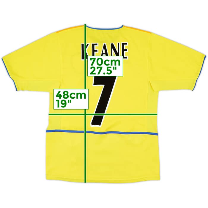 2002-03 Leeds United Away Shirt Keane #7 - 8/10 - (S)