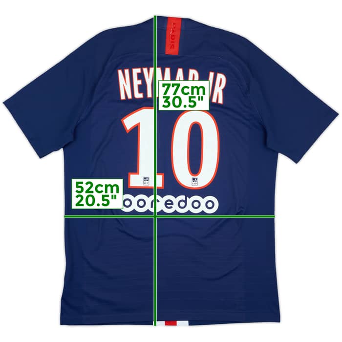 2019-20 Paris Saint-Germain Authentic Home Shirt Neymar Jr #10 - 8/10 - (L)
