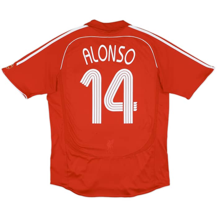 2006-08 Liverpool Home Shirt Alonso #14 - 5/10 - (L)