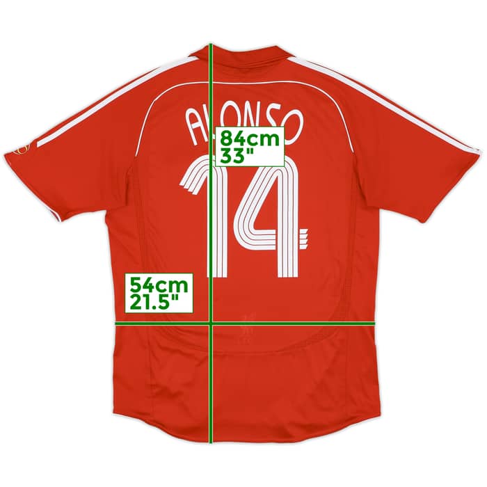2006-08 Liverpool Home Shirt Alonso #14 - 5/10 - (L)