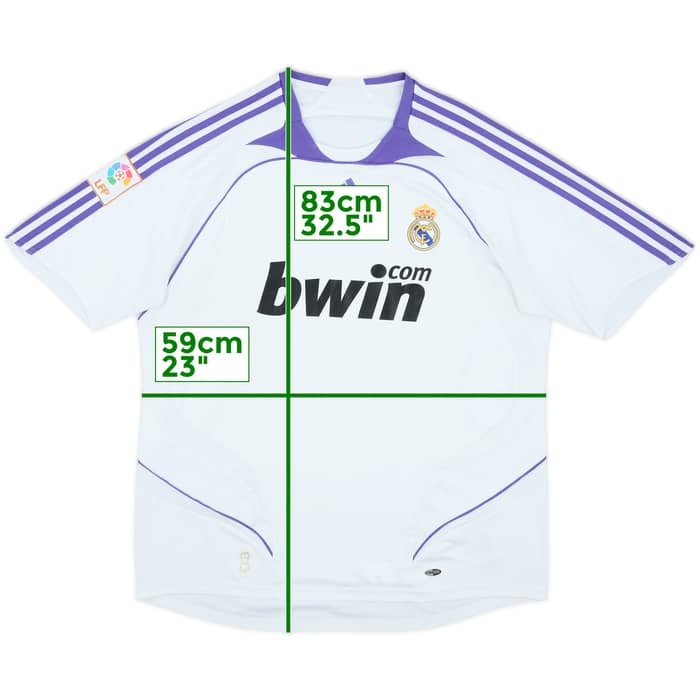 2007-08 Real Madrid Home Shirt - 7/10 - (XL)