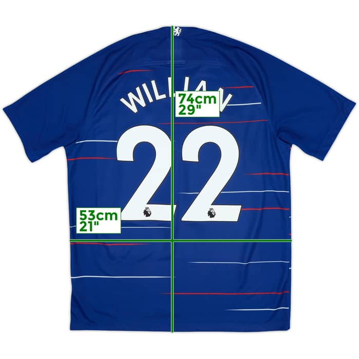 2018-19 Chelsea Home Shirt Willian #22 - 8/10 - (L)