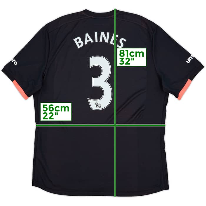 2016-17 Everton Away Shirt Baines #3 - 10/10 - (XL)