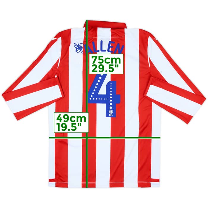 2019-20 Stoke City Home L/S Shirt Allen #4 - 8/10 - (M)