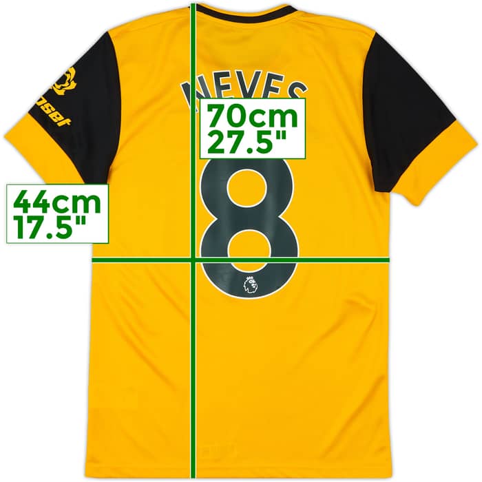 2020-21 Wolves Home Shirt Neves #8 - 9/10 - (XS)