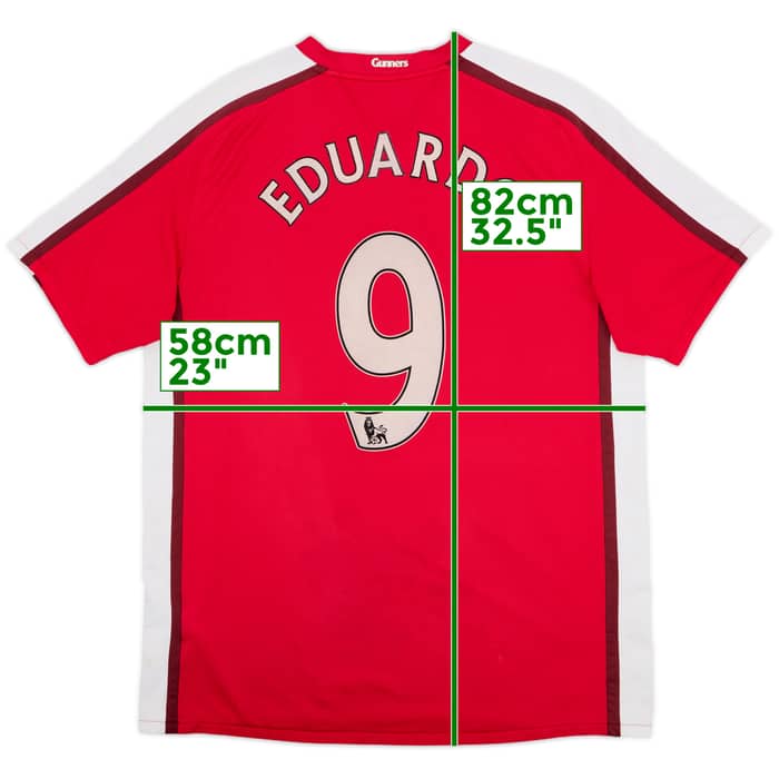 2008-10 Arsenal Home Shirt Eduardo #9 - 6/10 - (XL)