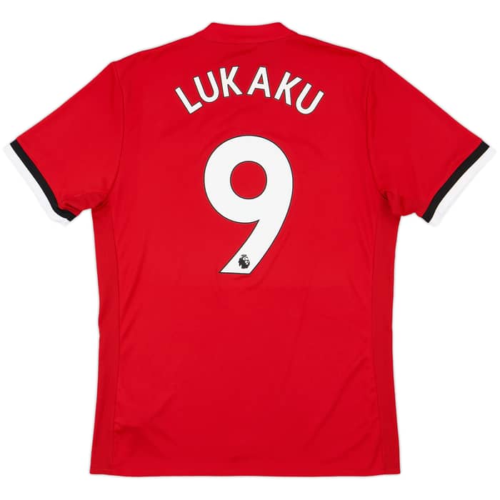 2017-18 Manchester United Home Shirt Lukaku #9 - 7/10 - (M)