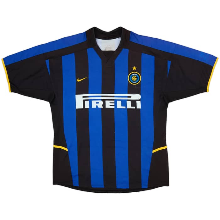 2002-03 Inter Milan Home Shirt Zanetti #4 - 7/10 - (L)
