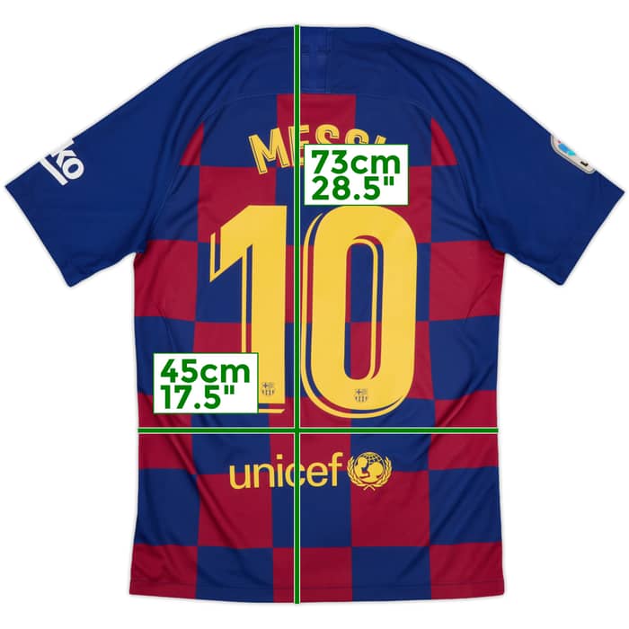 2019-20 Barcelona Home Shirt Messi #10 - 9/10 - (S)