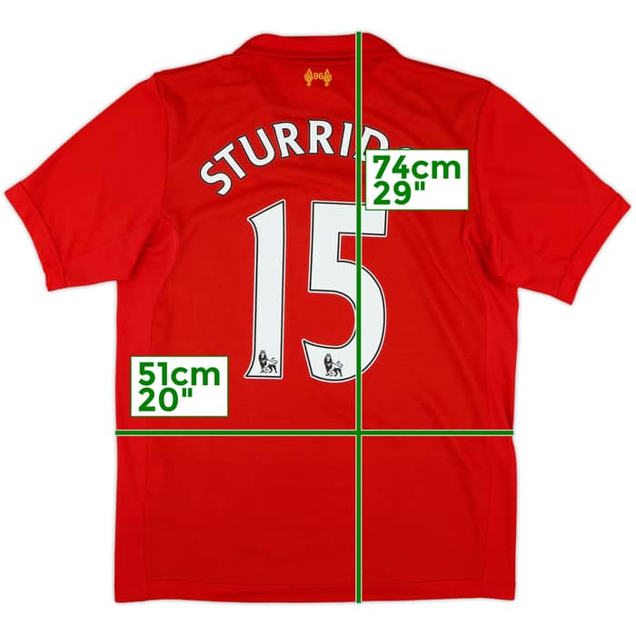 2012-13 Liverpool Home Shirt Sturridge #15 - 8/10 - (M)