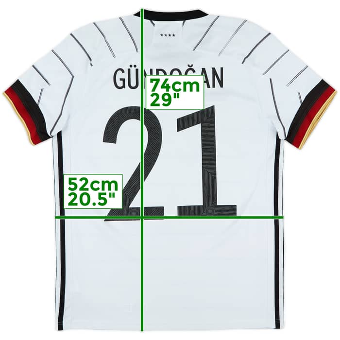 2020-21 Germany Home Shirt Gundogan #21 - 8/10 - (M)
