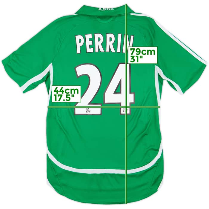 2006-07 Saint Etienne Home Shirt Perrin #24 - 8/10 - (S)