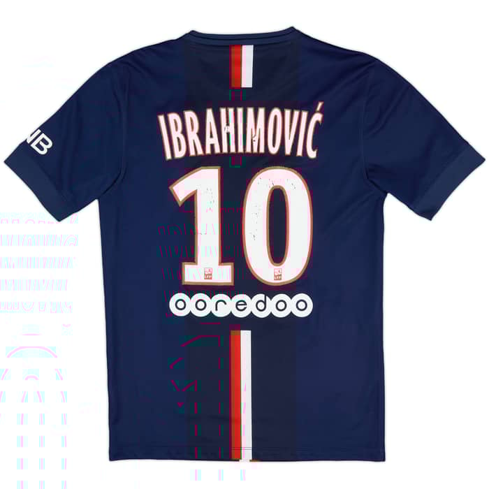 2014-15 Paris Saint-Germain Home Shirt Ibrahimovic #10 - 5/10 - (S)