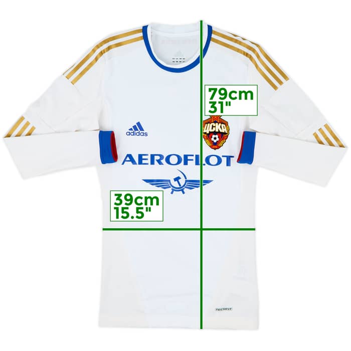 2012-13 CSKA Moscow Player Issue TechFit Away L/S Shirt - 7/10 - (M)