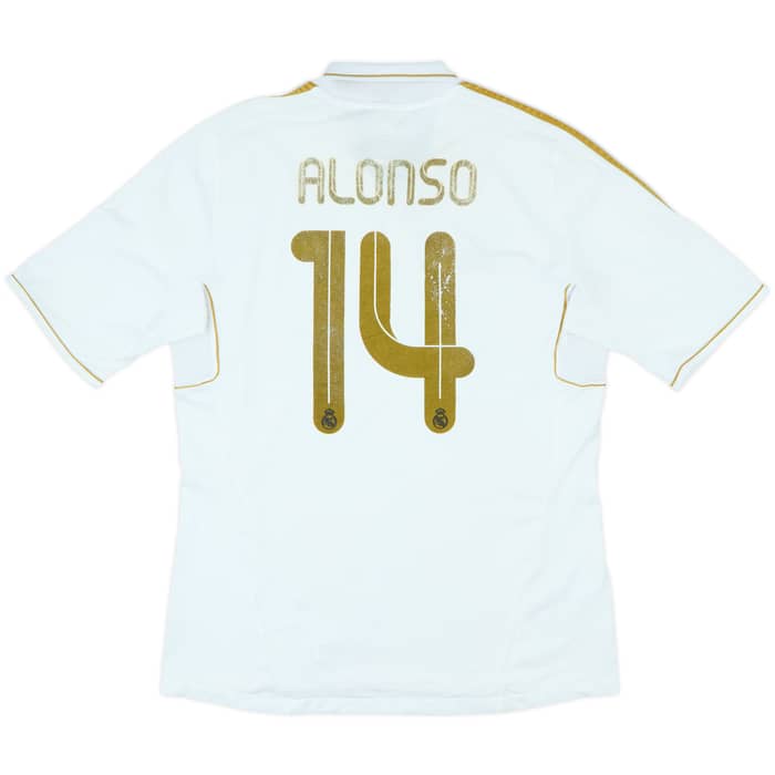2011-12 Real Madrid Home Shirt Alonso #14 - 4/10 - (L)