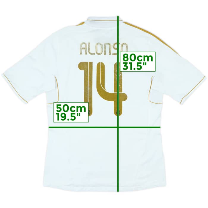 2011-12 Real Madrid Home Shirt Alonso #14 - 4/10 - (L)