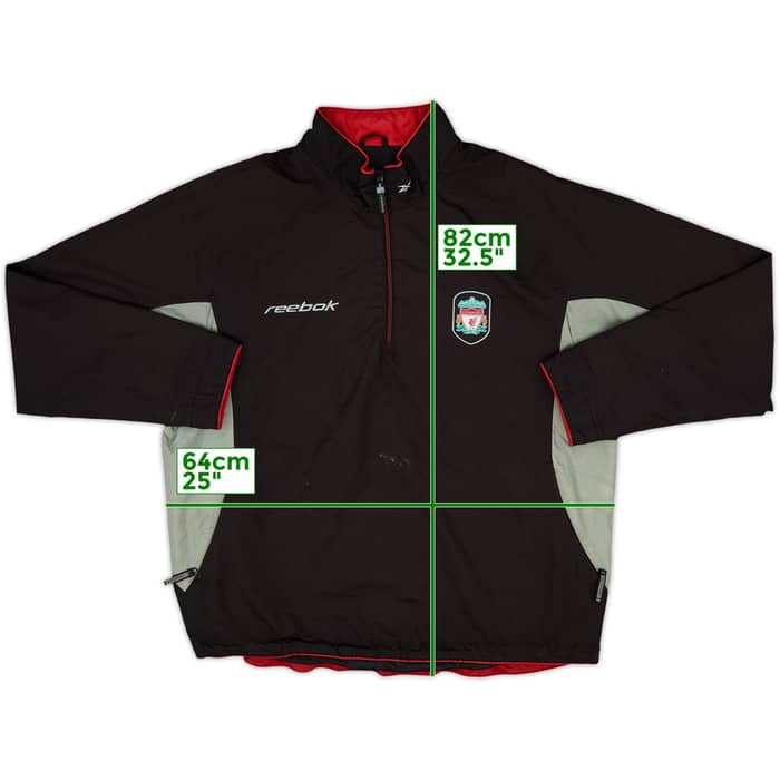 2002-03 Liverpool Reebok 1/4 Zip Drill Top - 6/10 - (XXL)