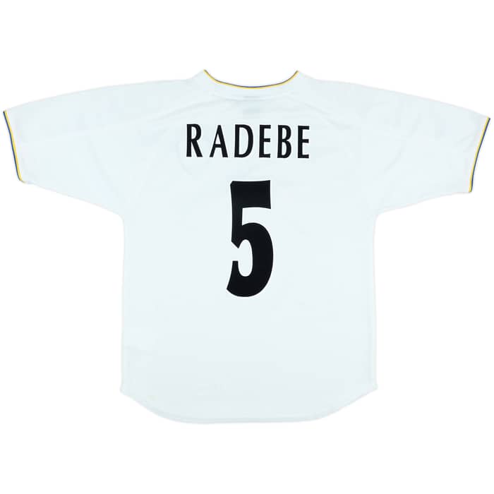 2002-03 Leeds United Home Shirt Radebe #5 - 7/10 - (S)