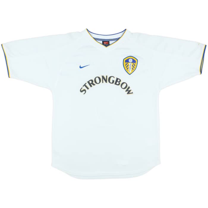 2000-02 Leeds United Home Shirt Radebe #5 - 7/10 - (S)