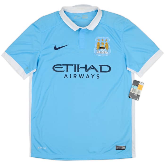 2015-16 Manchester City Home Shirt Kun Aguero #10 (M)