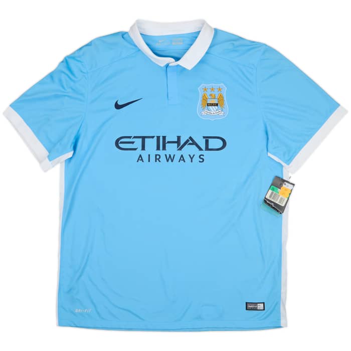 2015-16 Manchester City Home Shirt Kun Aguero #10 (XL)