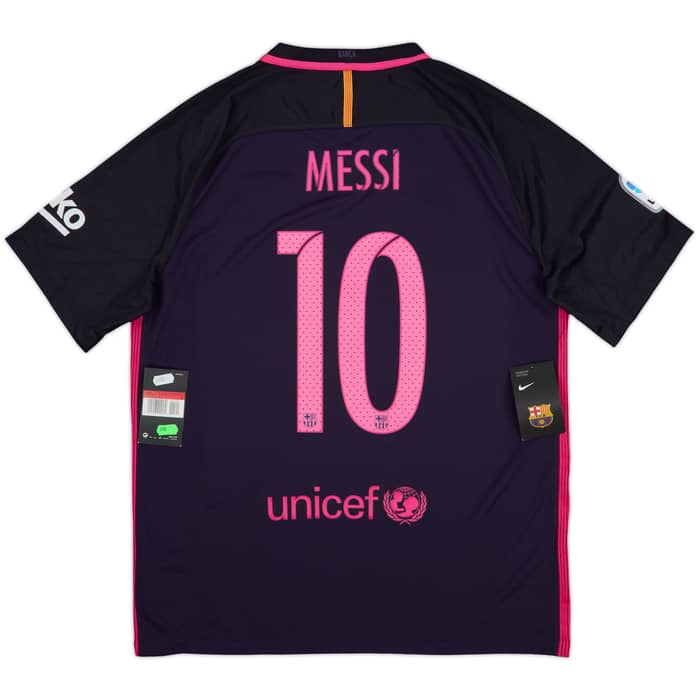 2016-17 Barcelona Away Shirt Messi #10 (L)