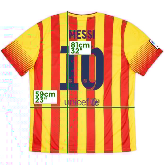 2013-15 Barcelona Away Shirt Messi #10 (XL)