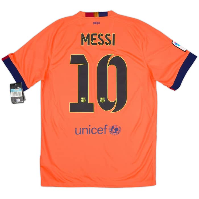 2014-15 Barcelona Away Shirt Messi #10 (M)