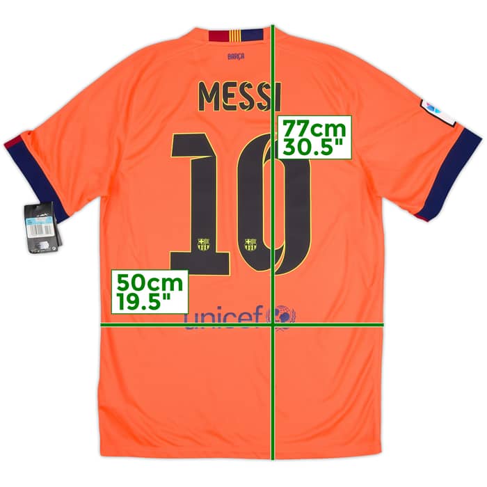 2014-15 Barcelona Away Shirt Messi #10 (M)
