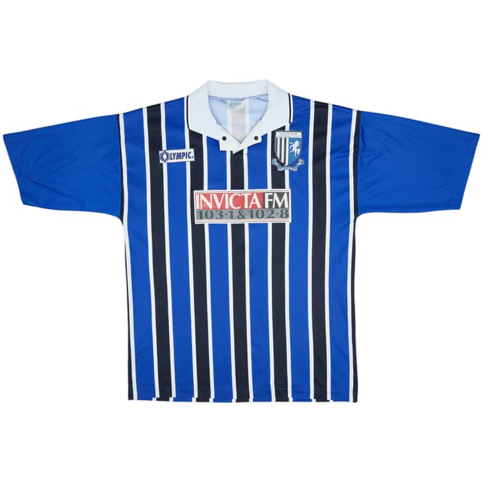 1995-96 Gillingham Home Shirt - 8/10 - (L)