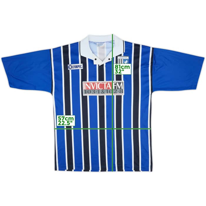 1995-96 Gillingham Home Shirt - 8/10 - (L)