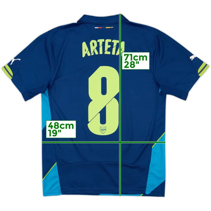 2014-15 Arsenal Third Shirt Arteta #8 - 9/10 - (S)