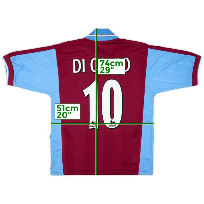 1998-99 West Ham Home Shirt Di Canio #10 - 8/10 - (S)