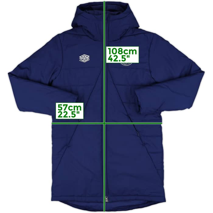 2021-22 Brentford Umbro Hooded Padded Bench Coat - 8/10 - (M)