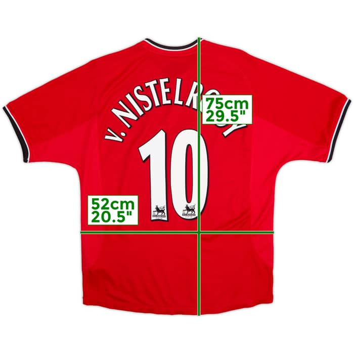 2000-02 Manchester United Home Shirt V.Nistelrooy #10 - 8/10 - (M)