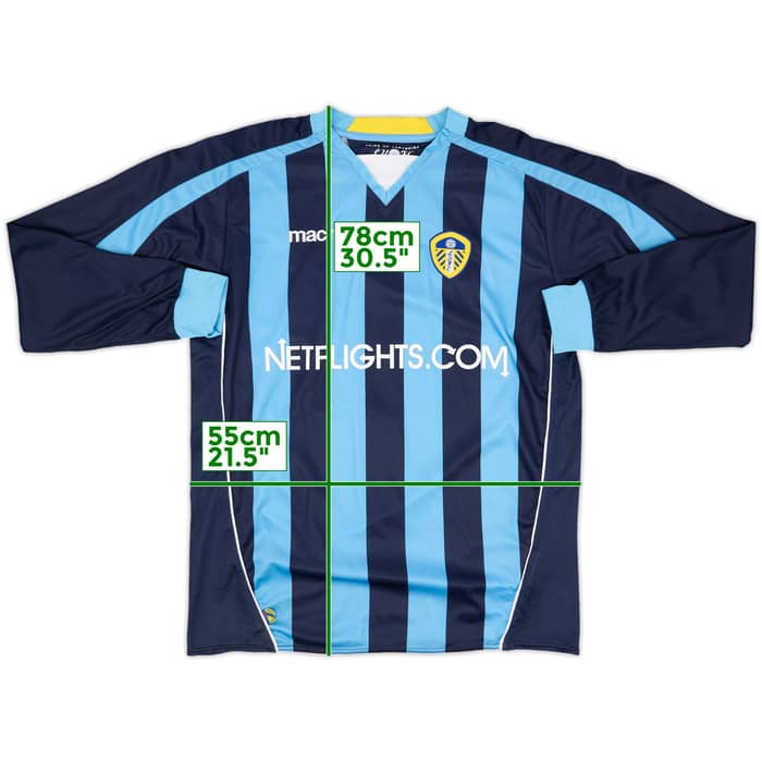 2008-09 Leeds United Away L/S Shirt - 8/10 - (L)