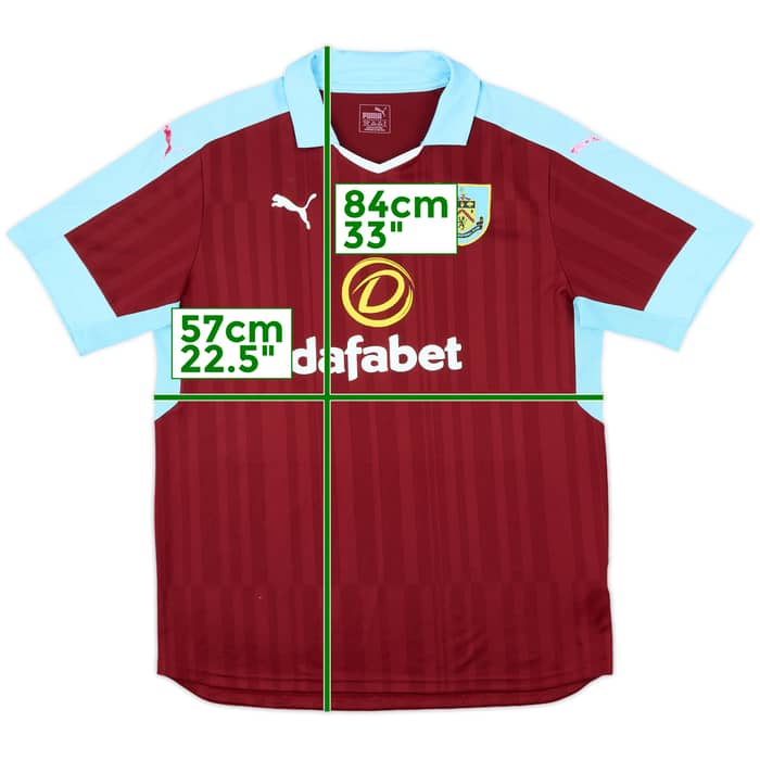 2016-17 Burnley Home Shirt - 6/10 - (XL)