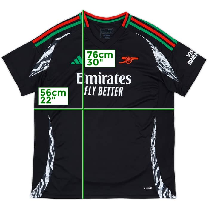 2024-25 Arsenal Away Shirt - 10/10 - (Women's XXL)