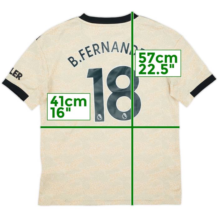 2019-20 Manchester United Away Shirt B.Fernandes #18 - 7/10 - (M.Boys)